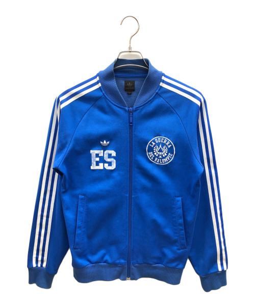 adidas（アディダス）adidas (アディダス) 90sトラックジャケット 黒タグ LA GUERRA DEL BALOMPIE 古着 ブルー サイズ:Ｍの古着・服飾アイテム