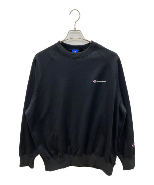 Champion（チャンピオン）Champion (チャンピオン) 90sロゴ刺繍スウェット　古着 ブラック サイズ:3Lの古着・服飾アイテム