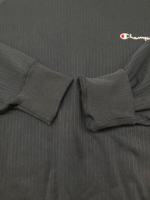 Champion（チャンピオン）Champion (チャンピオン) 90sロゴ刺繍スウェット　古着 ブラック サイズ:3Lの古着・服飾アイテム