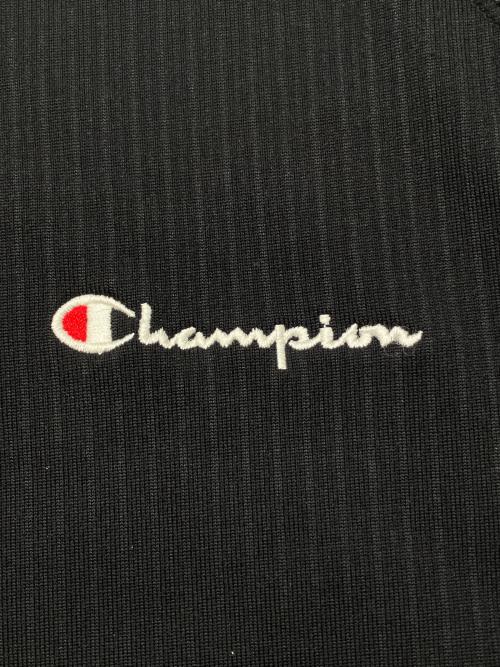Champion（チャンピオン）Champion (チャンピオン) 90sロゴ刺繍スウェット　古着 ブラック サイズ:3Lの古着・服飾アイテム
