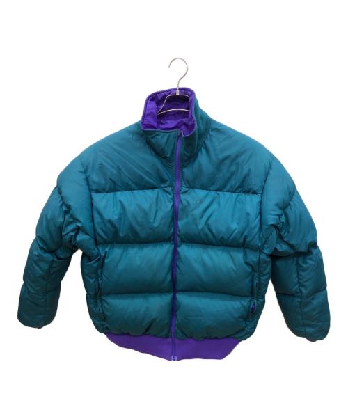 Columbia（コロンビア）Columbia (コロンビア) リバーシブルダウンジャケット パープル×グリーン サイズ:ＸＬの古着・服飾アイテム