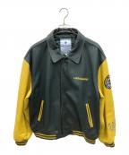 LIFE GUARDライフガード）の古着「スタジャン」｜グリーン×イエロー