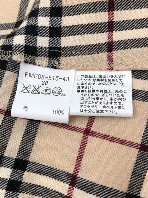 BURBERRY BLUE LABEL（バーバリーロンドンブルーレーベル）BURBERRY BLUE LABEL (バーバリーロンドンブルーレーベル) 半袖ワンピース ベージュ サイズ:38の古着・服飾アイテム