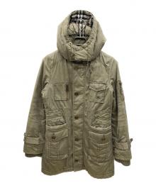 BURBERRY BLUE LABEL（バーバリー ブルー レーベル）の古着「モッズコート」｜カーキ