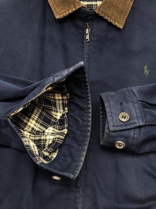 POLO RALPH LAUREN（ポロ・ラルフローレン）POLO RALPH LAUREN (ポロ・ラルフローレン) 90sスイングトップ　古着 ネイビー サイズ:Lの古着・服飾アイテム