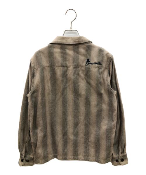 GANGSTERVILLE（ギャングスタービル）GANGSTERVILLE (ギャングスタービル) 長袖シャツ ブラウン サイズ:Sの古着・服飾アイテム