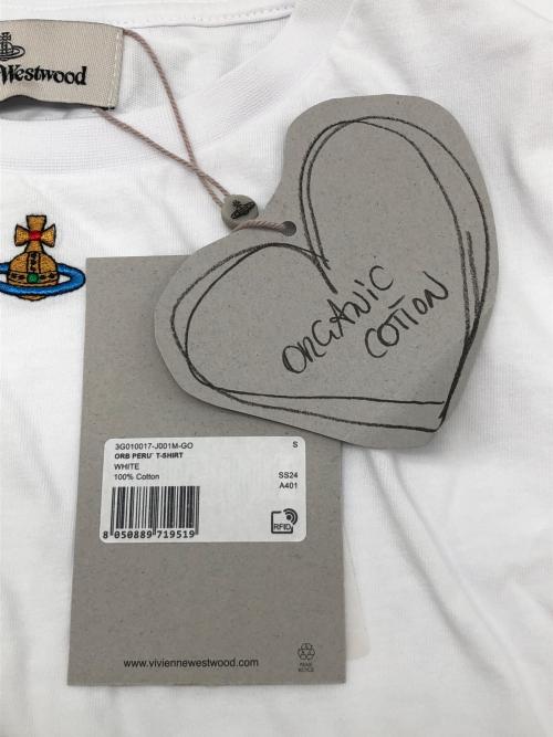 Vivienne Westwood（ヴィヴィアンウエストウッド）Vivienne Westwood (ヴィヴィアンウエストウッド) 半袖カットソー ホワイト サイズ:Sの古着・服飾アイテム