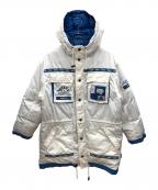 KAPPAカッパ）の古着「ダウンジャケット　古着」｜ホワイト