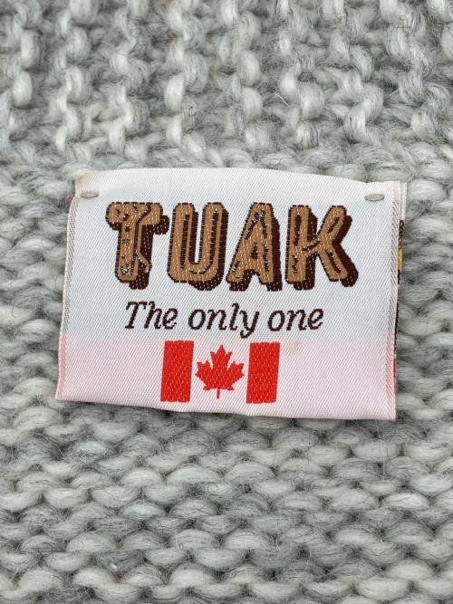 TUAK（トゥアック）TUAK (トゥアック) 90sカウチンニットジャケット　古着 ホワイト サイズ:不明の古着・服飾アイテム