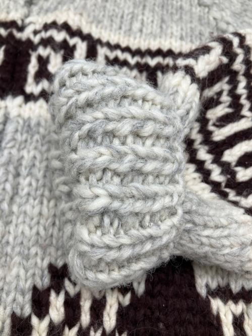 TUAK（トゥアック）TUAK (トゥアック) 90sカウチンニットジャケット　古着 ホワイト サイズ:不明の古着・服飾アイテム