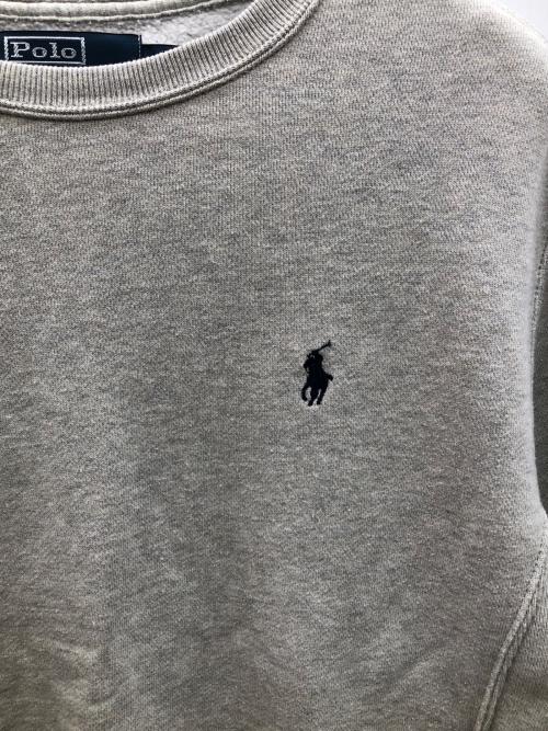 POLO RALPH LAUREN（ポロ・ラルフローレン）POLO RALPH LAUREN (ポロ・ラルフローレン) 00sクルーネックスウェット グレー サイズ:Sの古着・服飾アイテム