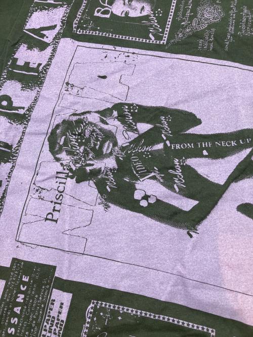 SUPREME（シュプリーム）SUPREME (シュプリーム) プリントTシャツ　Collage Tee　2024年SSモデル ブラック×パープル サイズ:Sの古着・服飾アイテム