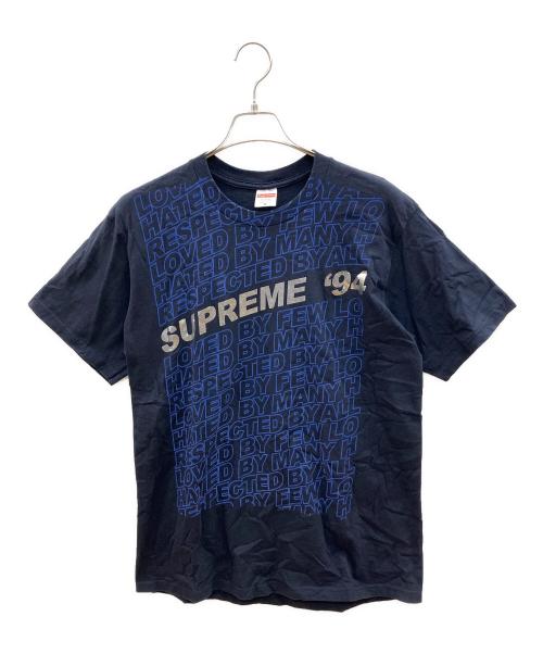 SUPREME（シュプリーム）SUPREME (シュプリーム) プリントTシャツ　Respected Tee　2022年SSモデル ネイビー×ブルー サイズ:Ｍの古着・服飾アイテム