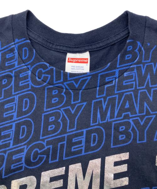 SUPREME（シュプリーム）SUPREME (シュプリーム) プリントTシャツ　Respected Tee　2022年SSモデル ネイビー×ブルー サイズ:Ｍの古着・服飾アイテム