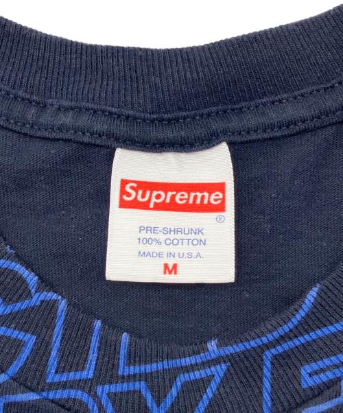 SUPREME（シュプリーム）SUPREME (シュプリーム) プリントTシャツ　Respected Tee　2022年SSモデル ネイビー×ブルー サイズ:Ｍの古着・服飾アイテム