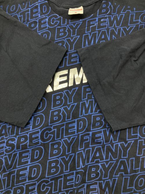 SUPREME（シュプリーム）SUPREME (シュプリーム) プリントTシャツ　Respected Tee　2022年SSモデル ネイビー×ブルー サイズ:Ｍの古着・服飾アイテム