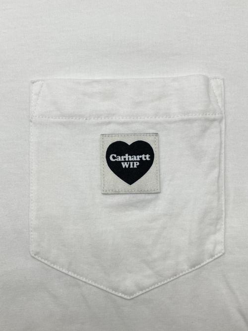 CarHartt（カーハート）CarHartt (カーハート) 半袖カットソー ホワイト サイズ:Sの古着・服飾アイテム