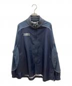UMBROアンブロ）の古着「90sジップアップジャケット　デサント　古着」｜ネイビー