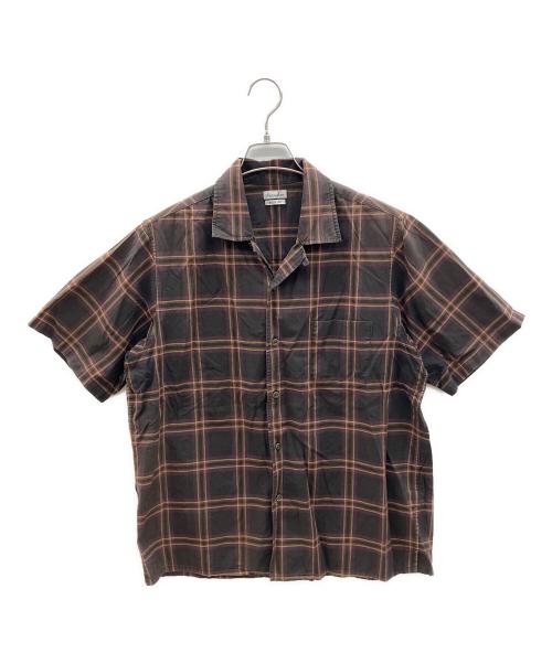 STEVEN ALAN（スティーブンアラン）STEVEN ALAN (スティーブンアラン) 半袖シャツ ブラウン サイズ:Lの古着・服飾アイテム