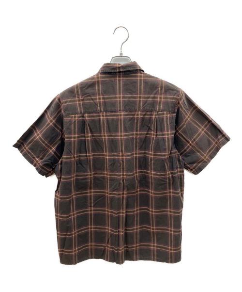 STEVEN ALAN（スティーブンアラン）STEVEN ALAN (スティーブンアラン) 半袖シャツ ブラウン サイズ:Lの古着・服飾アイテム