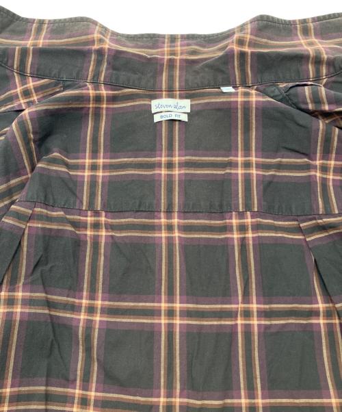 STEVEN ALAN（スティーブンアラン）STEVEN ALAN (スティーブンアラン) 半袖シャツ ブラウン サイズ:Lの古着・服飾アイテム