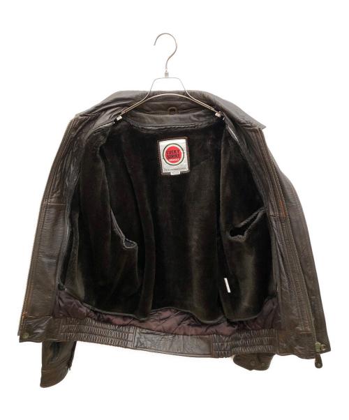 LUCKY STRIKE（ラッキーストライク）LUCKY STRIKE (ラッキーストライク) A-2フライトジャケット　古着 ブラウン サイズ:Mの古着・服飾アイテム