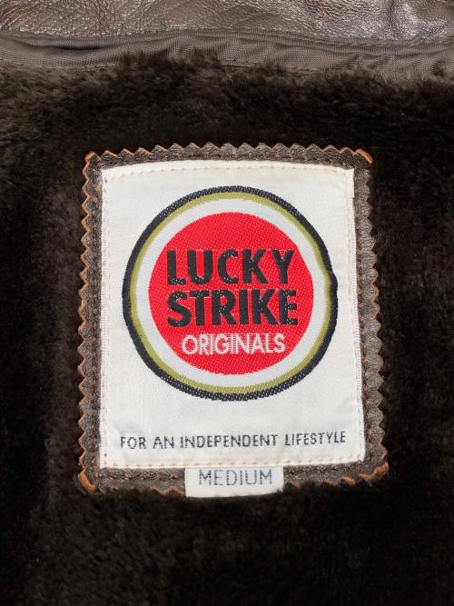 LUCKY STRIKE（ラッキーストライク）LUCKY STRIKE (ラッキーストライク) A-2フライトジャケット　古着 ブラウン サイズ:Mの古着・服飾アイテム