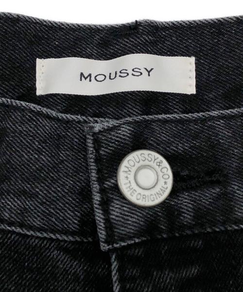 moussy（マウジー）moussy (マウジー) バギーデニムパンツ　2025年モデル ブラック サイズ:2 未使用品の古着・服飾アイテム