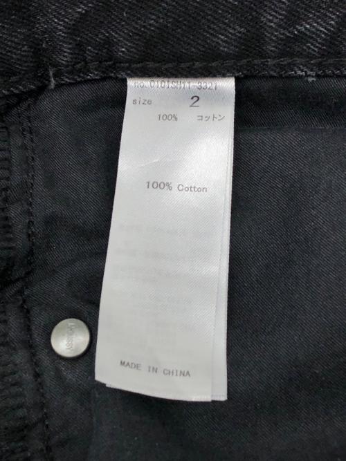 moussy（マウジー）moussy (マウジー) バギーデニムパンツ　2025年モデル ブラック サイズ:2 未使用品の古着・服飾アイテム