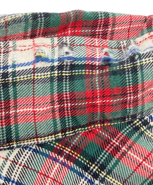 RALPH LAUREN（ラルフローレン）RALPH LAUREN (ラルフローレン) 90sチェックBDシャツ　古着 ホワイト×レッド×グリーン サイズ:Lの古着・服飾アイテム