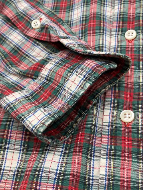 RALPH LAUREN（ラルフローレン）RALPH LAUREN (ラルフローレン) 90sチェックBDシャツ　古着 ホワイト×レッド×グリーン サイズ:Lの古着・服飾アイテム