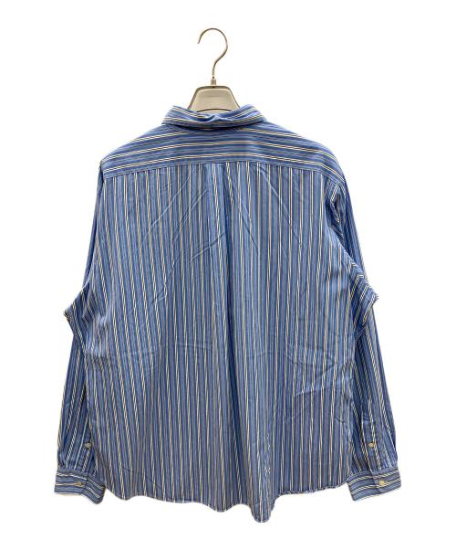 RALPH LAUREN（ラルフローレン）RALPH LAUREN (ラルフローレン) 90sストライプBDシャツ　古着 ブルー×ホワイト サイズ:XXLの古着・服飾アイテム