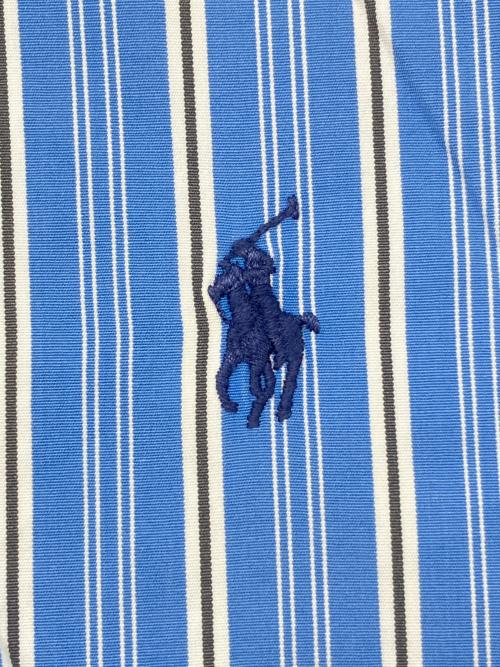 RALPH LAUREN（ラルフローレン）RALPH LAUREN (ラルフローレン) 90sストライプBDシャツ　古着 ブルー×ホワイト サイズ:XXLの古着・服飾アイテム