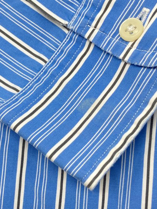 RALPH LAUREN（ラルフローレン）RALPH LAUREN (ラルフローレン) 90sストライプBDシャツ　古着 ブルー×ホワイト サイズ:XXLの古着・服飾アイテム