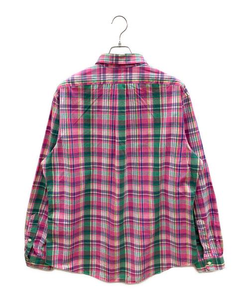 RALPH LAUREN（ラルフローレン）RALPH LAUREN (ラルフローレン) 90sチェックBDシャツ　古着 ピンク×グリーン サイズ:XLの古着・服飾アイテム