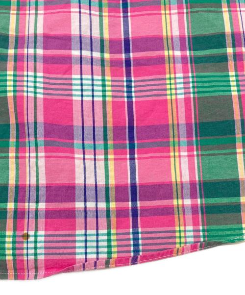 RALPH LAUREN（ラルフローレン）RALPH LAUREN (ラルフローレン) 90sチェックBDシャツ　古着 ピンク×グリーン サイズ:XLの古着・服飾アイテム