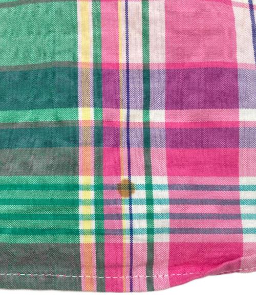 RALPH LAUREN（ラルフローレン）RALPH LAUREN (ラルフローレン) 90sチェックBDシャツ　古着 ピンク×グリーン サイズ:XLの古着・服飾アイテム