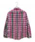 RALPH LAUREN (ラルフローレン) 90sチェックBDシャツ　古着 ピンク×グリーン サイズ:XL：5000円
