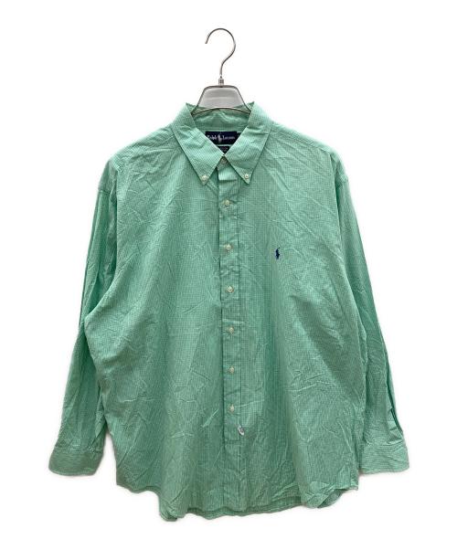 RALPH LAUREN（ラルフローレン）RALPH LAUREN (ラルフローレン) 90sチェックBDシャツ　古着 グリーン サイズ:17 1/2の古着・服飾アイテム