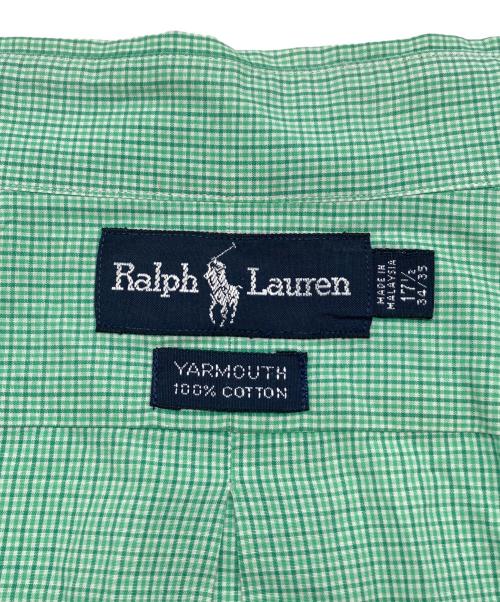 RALPH LAUREN（ラルフローレン）RALPH LAUREN (ラルフローレン) 90sチェックBDシャツ　古着 グリーン サイズ:17 1/2の古着・服飾アイテム