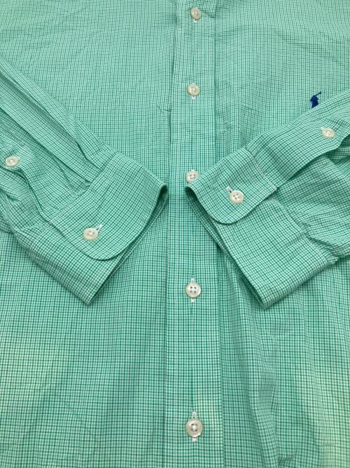 RALPH LAUREN（ラルフローレン）RALPH LAUREN (ラルフローレン) 90sチェックBDシャツ　古着 グリーン サイズ:17 1/2の古着・服飾アイテム
