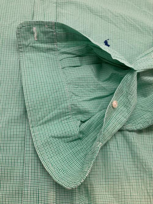 RALPH LAUREN（ラルフローレン）RALPH LAUREN (ラルフローレン) 90sチェックBDシャツ　古着 グリーン サイズ:17 1/2の古着・服飾アイテム