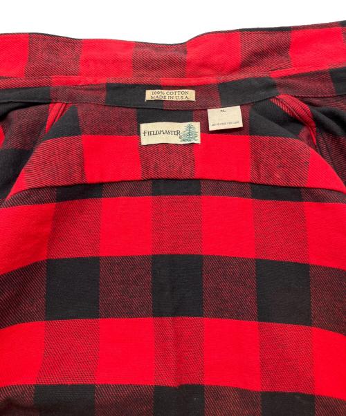 fieldmaster（フィールドマスター）fieldmaster (フィールドマスター) 90sネルシャツ　古着 レッド×ブラック サイズ:XLの古着・服飾アイテム