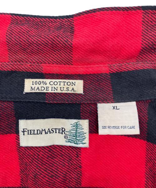 fieldmaster（フィールドマスター）fieldmaster (フィールドマスター) 90sネルシャツ　古着 レッド×ブラック サイズ:XLの古着・服飾アイテム
