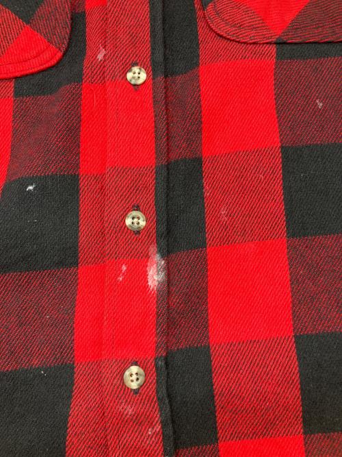 fieldmaster（フィールドマスター）fieldmaster (フィールドマスター) 90sネルシャツ　古着 レッド×ブラック サイズ:XLの古着・服飾アイテム