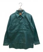 BIG BENビックベン）の古着「70sワークシャツ USA製 古着」｜グリーン