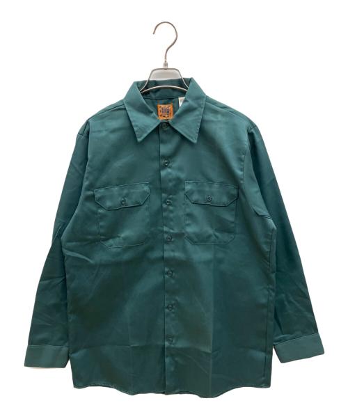 BIG BEN（ビックベン）BIG BEN (ビックベン) 70sワークシャツ USA製 古着 グリーン サイズ:Ｍの古着・服飾アイテム
