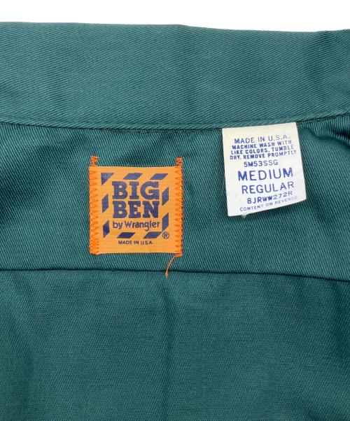 BIG BEN（ビックベン）BIG BEN (ビックベン) 70sワークシャツ USA製 古着 グリーン サイズ:Ｍの古着・服飾アイテム
