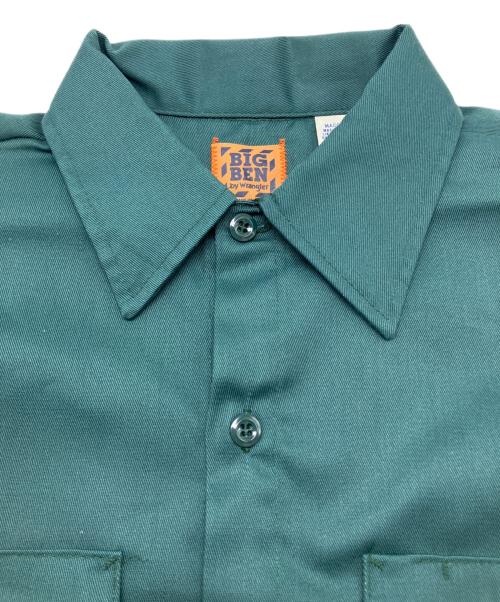BIG BEN（ビックベン）BIG BEN (ビックベン) 70sワークシャツ USA製 古着 グリーン サイズ:Ｍの古着・服飾アイテム