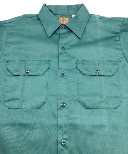BIG BEN（ビックベン）BIG BEN (ビックベン) 70sワークシャツ USA製 古着 グリーン サイズ:Ｍの古着・服飾アイテム